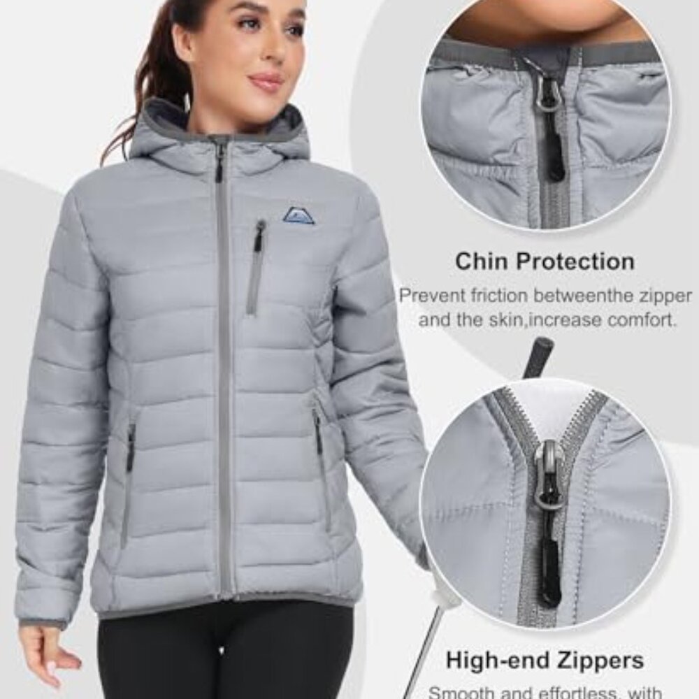 Packable Puffer Jacket Lightweight Water-Repellen… - image 6